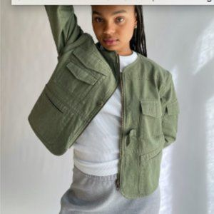 Djerf Avenue Utility Jacket Green (NEVER WORN)